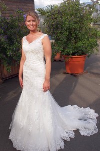 Veganes Brautkleid