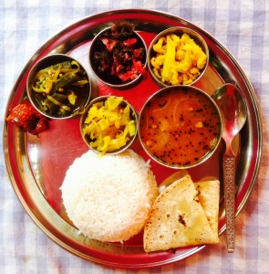 Veg Thali in Agonda Beach