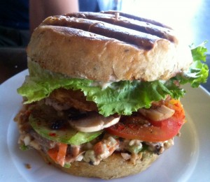 Veganer burger