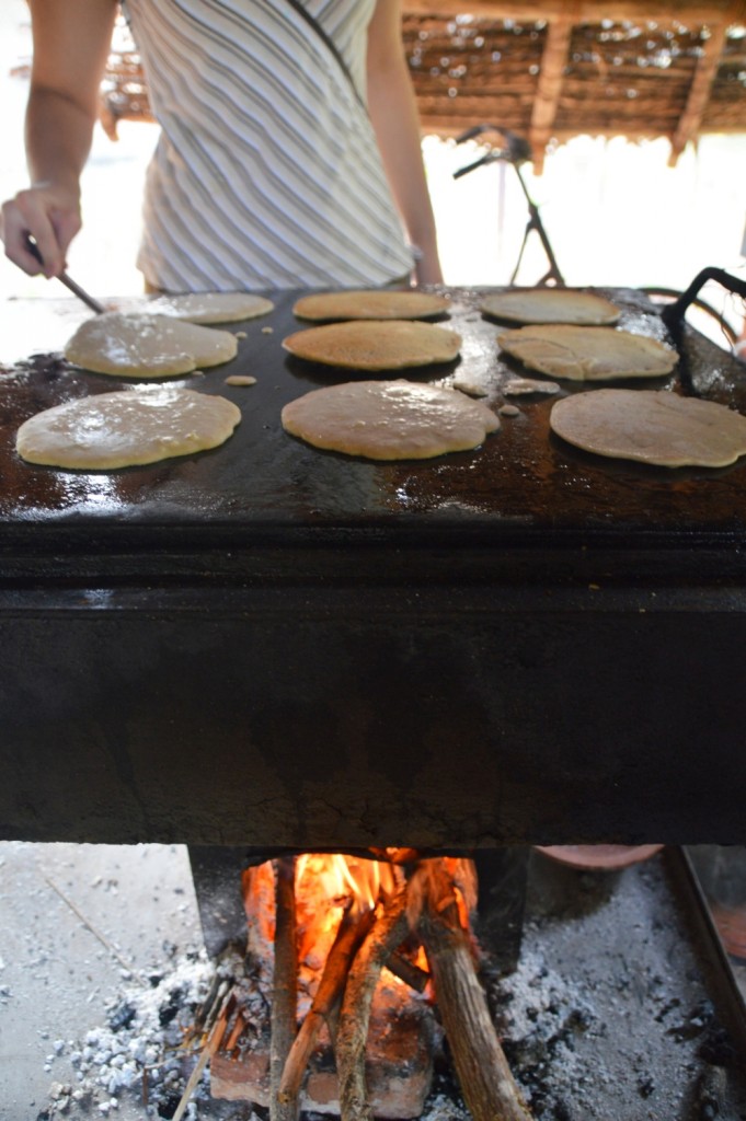 Pfannkuchen braten